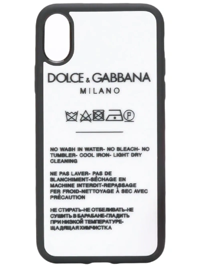 Dolce & Gabbana Iphone X Phone Case In White