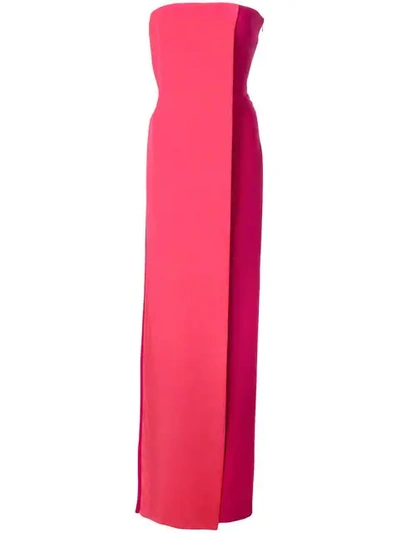 Cushnie Strapless Jumpsuit In Pink