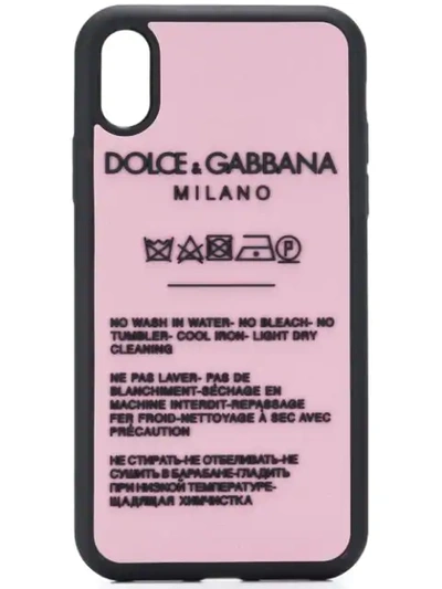 Dolce & Gabbana Appliqué Iphone Xr Case In Pink