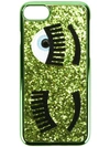 Chiara Ferragni Flirting Glitter Iphone S7plus Case In Green