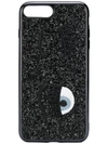 Chiara Ferragni Embroidered Wink Phone Case In Nero/black