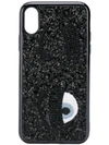 Chiara Ferragni Embroidered Wink Phone Case In Black