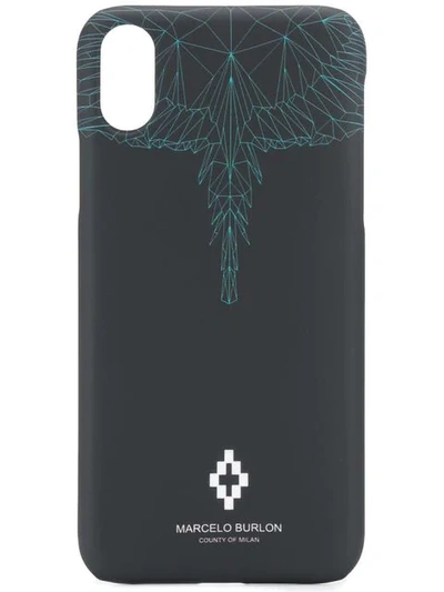 Marcelo Burlon County Of Milan Printed Iphone X Case - Black