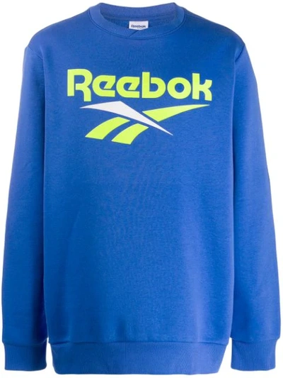 Reebok Classic Brand Jumper In Blue