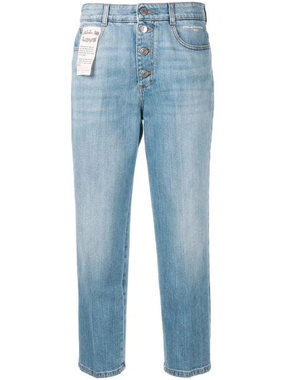 Stella Mccartney Cropped Straight Jeans In Blue