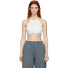 Alexander Wang T Logo Bra Top In 106 Ivory