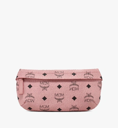 Mcm Crossbody Bag In Visetos In Soft Pink