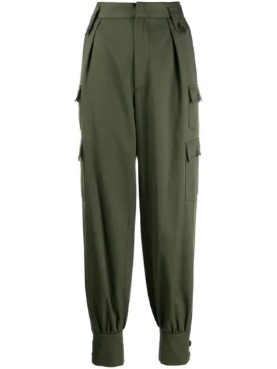 Miu Miu Military Green Cargo Trousers