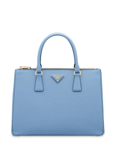 Prada Galleria Medium Saffiano Leather Bag In Blue