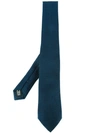 Lanvin Narrow Knitted Tie - Blue