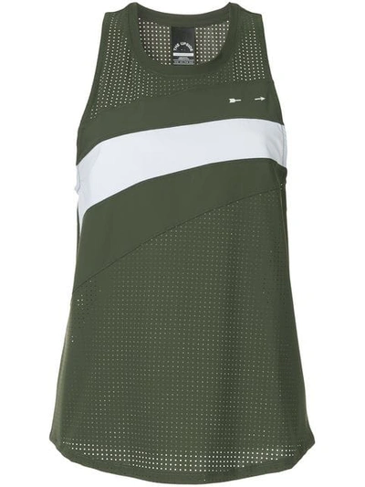 The Upside Perforated Tank Top In Green