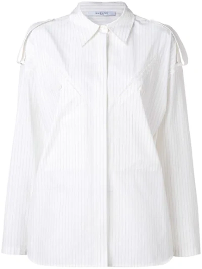 Givenchy Classic Striped Shirt In White