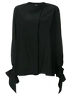 Givenchy Tie Sleeve Shirt  In Nero
