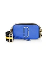 Marc Jacobs The Snapshot Coated Leather Camera Bag In Dazzling Blue Multi