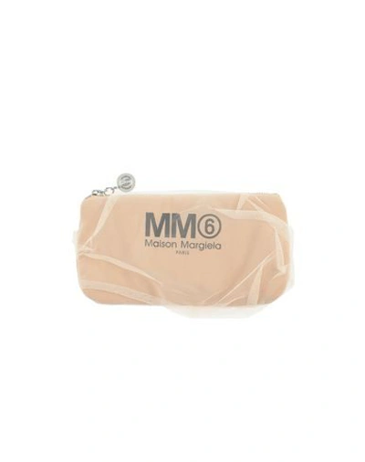 Mm6 Maison Margiela Handbags Nude Signature Pouch In Camel