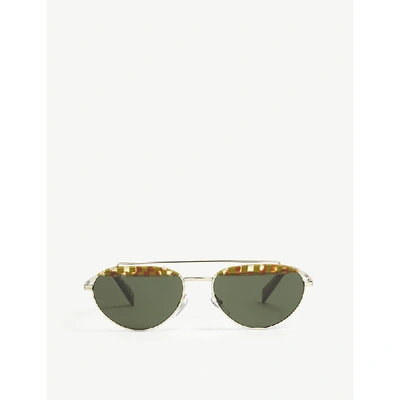 Alain Mikli Elicot Havana Oval-frame Sunglasses
