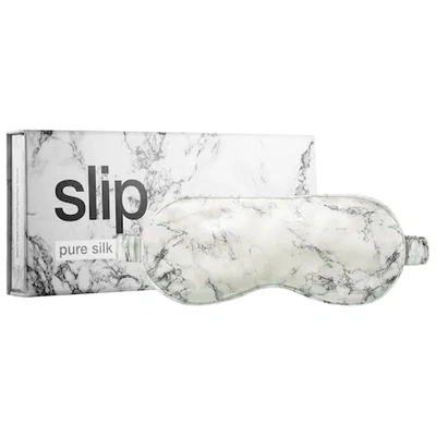 Slip Marbled Silk Eye Mask - Gray