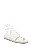 Vince Forster Strappy Ankle Wrap Sandal In Ivory Leather