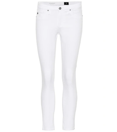 Ag 'the Legging' Cutoff Ankle Skinny Jeans In White