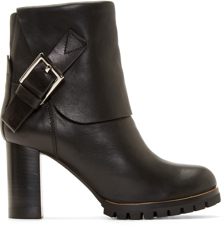 chloe buckle boots