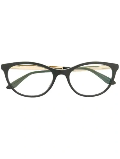 Dolce & Gabbana Cat Eye Frame Glasses In Black