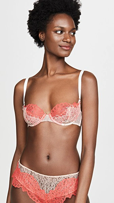 Kiki De Montparnasse Demi Bra In Neon Rouge