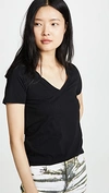 Z Supply Perfect V Tee In Black
