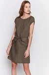 Joie Adoette Linen Minidress In Fatigue