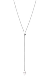 Mikimoto Japan Collections Pearl Lariat Necklace In White Gold/ Pearl