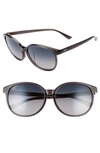 Maui Jim Water Lily 62mm Polarizedplus2® Round Sunglasses In Translucent Grey/ Neutral Grey