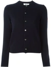 Comme Des Garçons Play Embroidered Heart Cardigan In Blue
