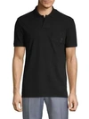 Versace Classic Cotton Polo In Black