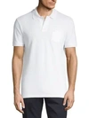 Versace Classic Cotton Polo In White