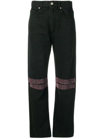 Christopher Kane Embellished Boyfriend Jeans In Black