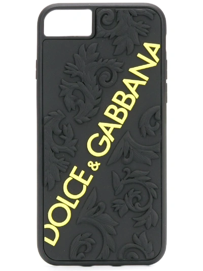 Dolce & Gabbana Logo Iphone 7/8 Case In Black