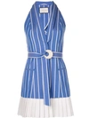 Alexis Carmona Striped Dress In Blue