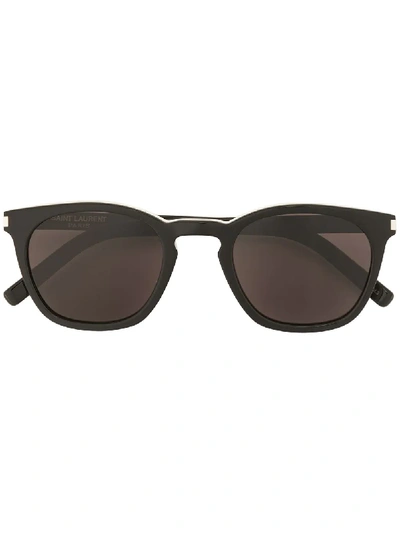 Saint Laurent Eckige Sonnenbrille - Schwarz In Black