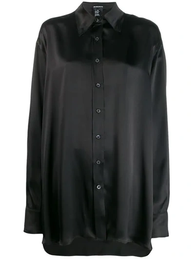 Ann Demeulemeester Black Oversized Cotton Shirt