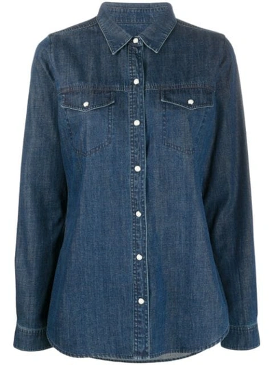 J Brand Classic Denim Shirt In Blue