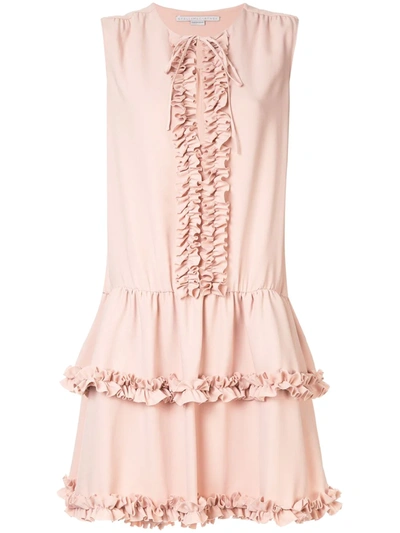 Stella Mccartney Ruffled Trim Dress In Pink