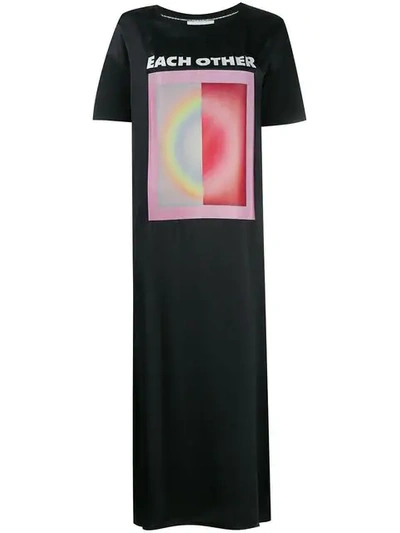 Each X Other Printed T-shirt Dress In Black