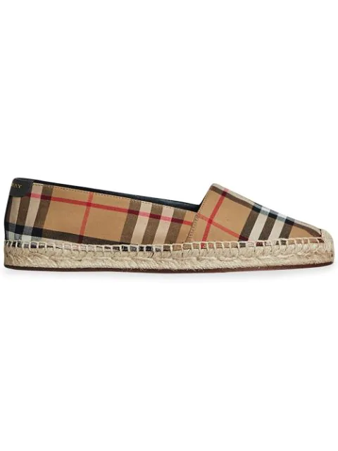 burberry women's hodgeson house check espadrille flats
