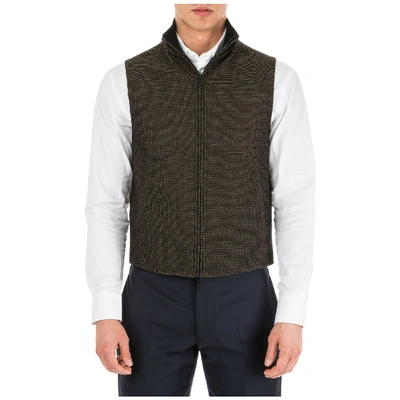 Emporio Armani Men's Sweater Waistcoat Vest In Black