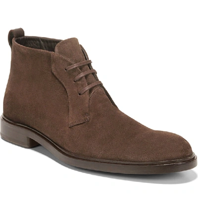 Vince Men's Brunswick Suede Chukka Boots In Coffee