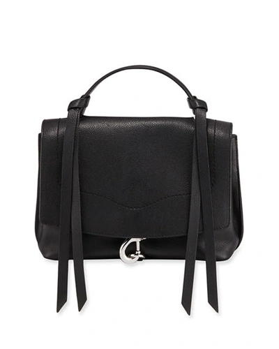 Rebecca Minkoff Stella Medium Convertible Satchel Bag In Black/silver