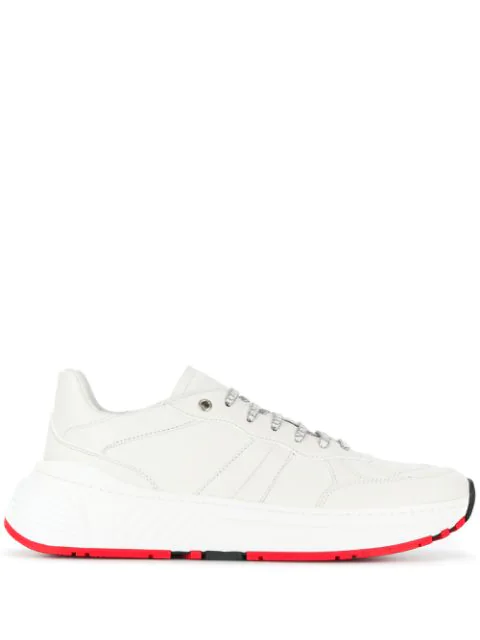Bottega Veneta Speedster Chunky Sole Leather Low-top Trainers In White ...
