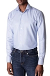 Eton Slim Fit Houndstooth Dress Shirt In Blue