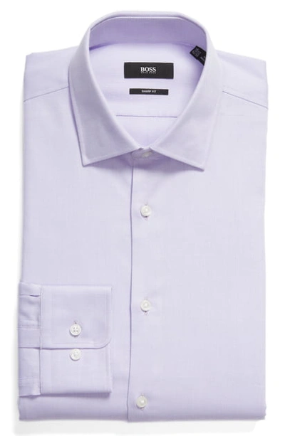 Hugo Boss Marley Sharp Fit Dress Shirt In Lavender