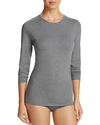 Hanro Soft Touch Long Sleeve Top In Soft Touch Melange Gray