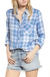 Rails Hunter Plaid Shirt In Blue Jay White Pink